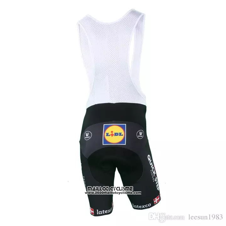 2018 2019 Maillot Ciclismo Quick Step Floors Champion Danemark Manches Courtes et Cuissard